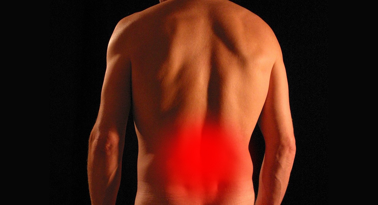 man with back pain